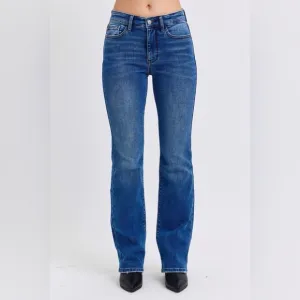 Judy Blue Run Mid-Rise Bootcut Jeans with Thermal Lining