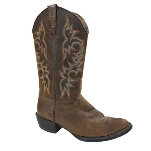 Justin Boots Mens 8.5 EE Brown Leather Tall Western Cowboy Country