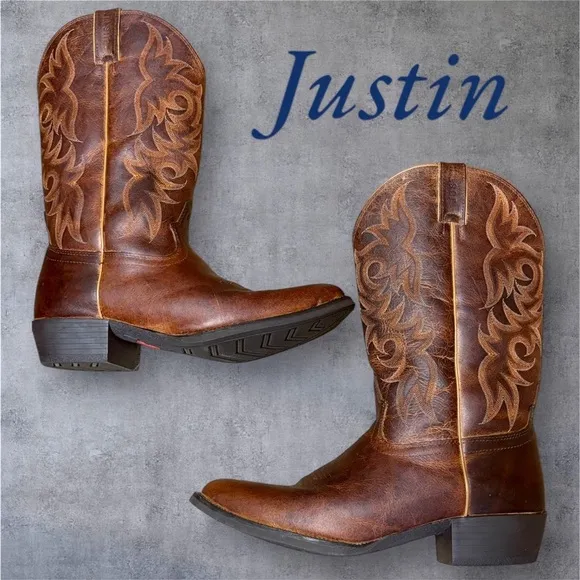 Justin Boots-Men’s size 13D style2555. Genuine leather/great stitching. Like new