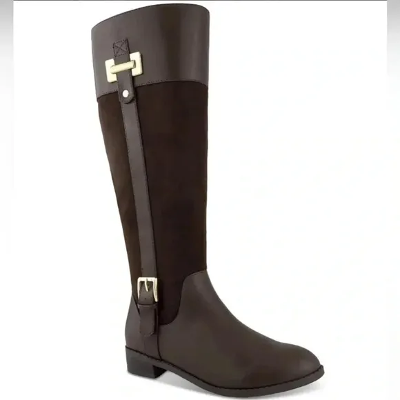KAREN SCOTTDELIE2 RIDING BOOTS Faux leather/Suede Boots