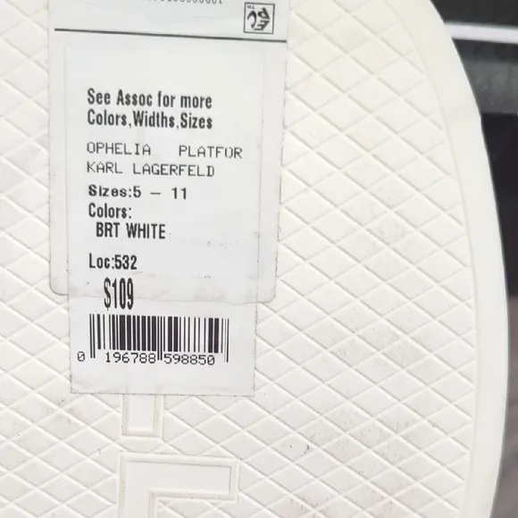 Karl Lagerfeld Women's White Slide Sandals