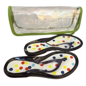 Kate Spade NY Colorful PolkaDots Jelly Flip Flop Sandals Sz 8