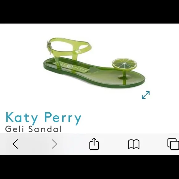 Katy Perry Geli Sandal LIME Scented NEW