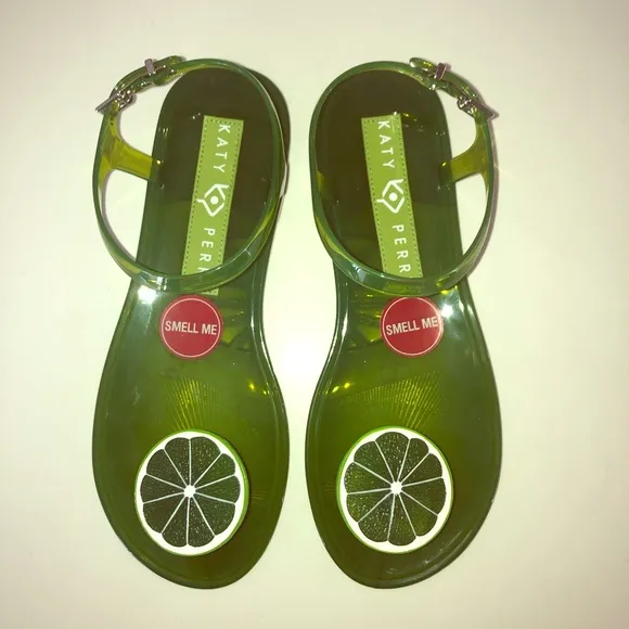 Katy Perry Geli Sandal LIME Scented NEW