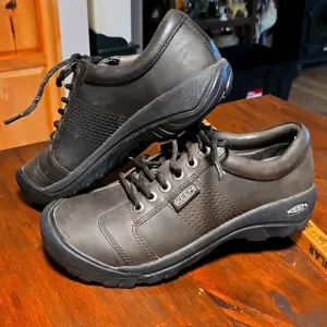 Keen Austin Black Leather Water Proof Shoes Mens Size 8.5