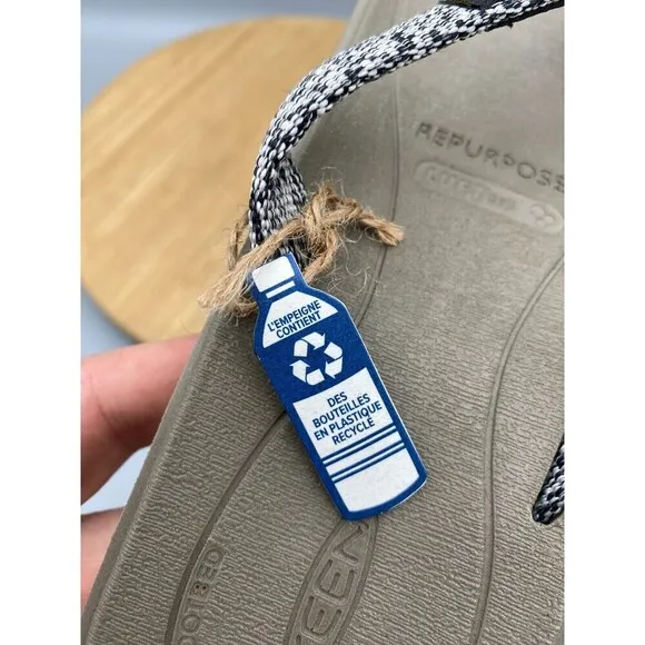 Keen Flip Flops Womens 8 Harvest Sandals Brown Open Toe Casual Comfort Woven