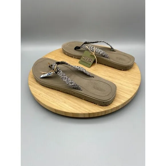 Keen Flip Flops Womens 8 Harvest Sandals Brown Open Toe Casual Comfort Woven