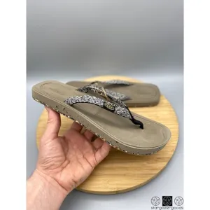 Keen Flip Flops Womens 8 Harvest Sandals Brown Open Toe Casual Comfort Woven
