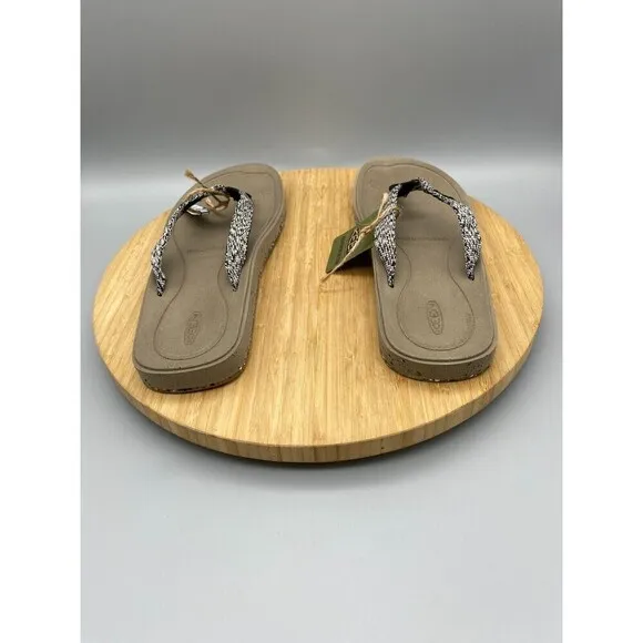 Keen Flip Flops Womens 8 Harvest Sandals Brown Open Toe Casual Comfort Woven
