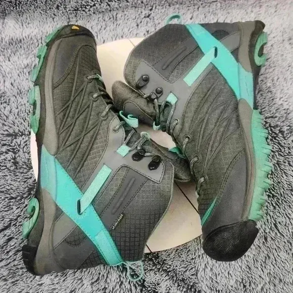 KEEN Magnet Pool Green MARSHALL MID WP Short Lace up BOOTS Womens US 10.5