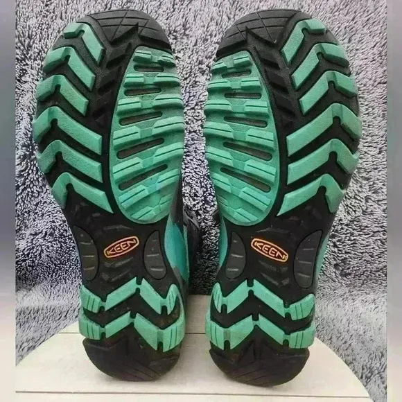 KEEN Magnet Pool Green MARSHALL MID WP Short Lace up BOOTS Womens US 10.5