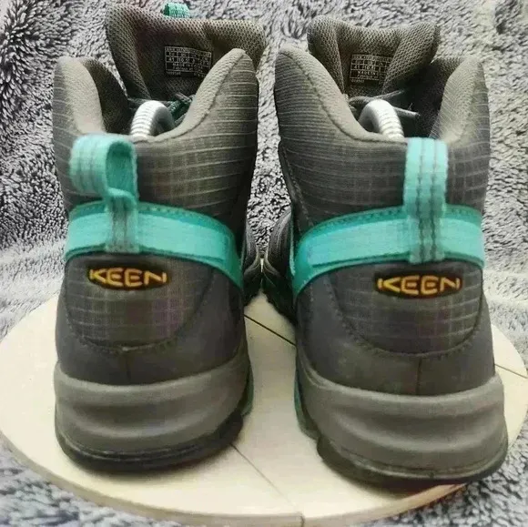 KEEN Magnet Pool Green MARSHALL MID WP Short Lace up BOOTS Womens US 10.5