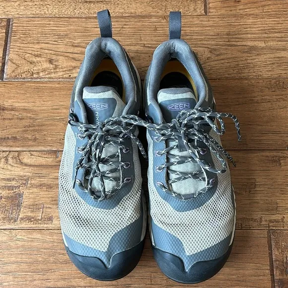 Keen NXIS Evo Hiking Shoes Waterproof Gray Women's Size 9