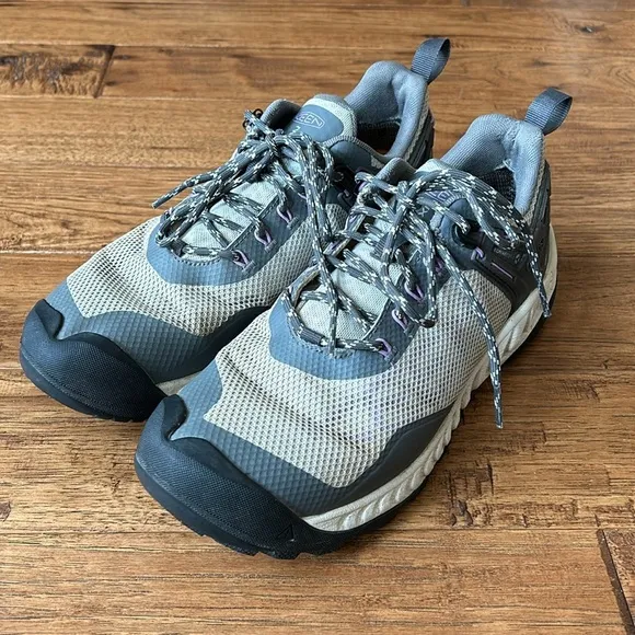 Keen NXIS Evo Hiking Shoes Waterproof Gray Women's Size 9