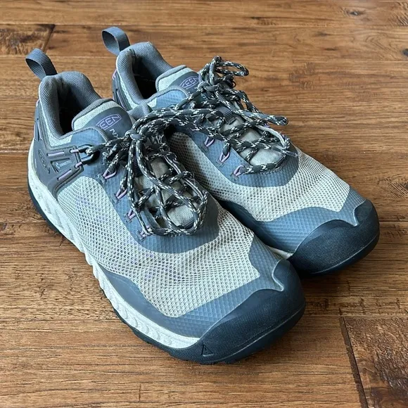 Keen NXIS Evo Hiking Shoes Waterproof Gray Women's Size 9