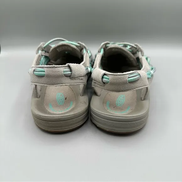 Keen Uneek Women’s Sandals Teal Gray Paracord Bungee Water Sport Hiking Size 8