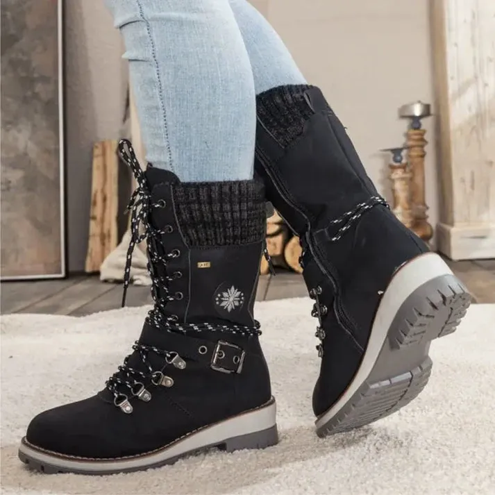 Knitsglide | Winter boots in knitting design for cold days
