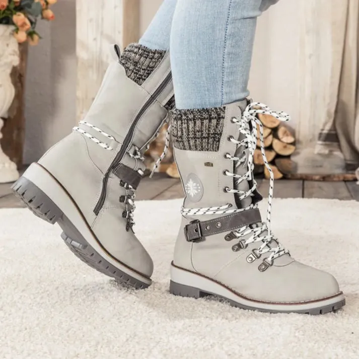 Knitsglide | Winter boots in knitting design for cold days
