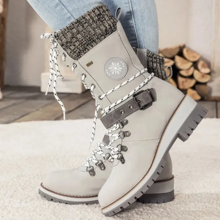 Knitsglide | Winter boots in knitting design for cold days