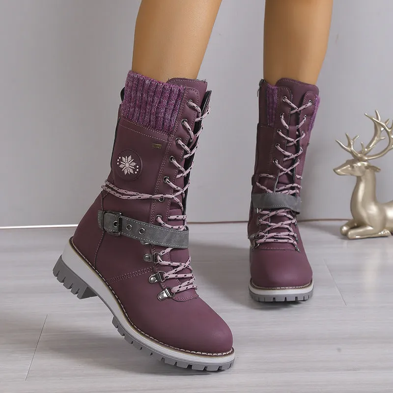 Knitsglide | Winter boots in knitting design for cold days