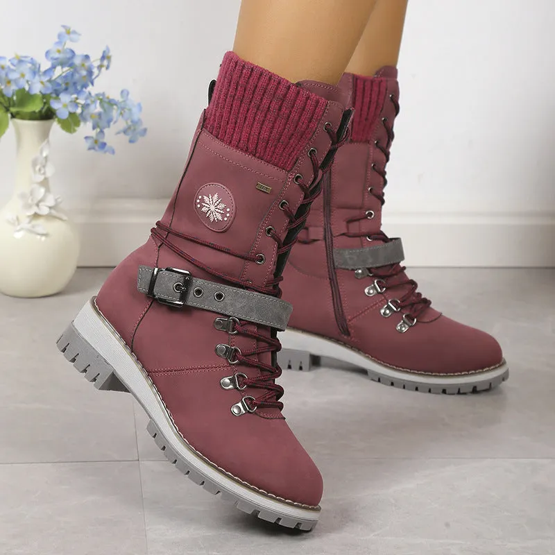 Knitsglide | Winter boots in knitting design for cold days