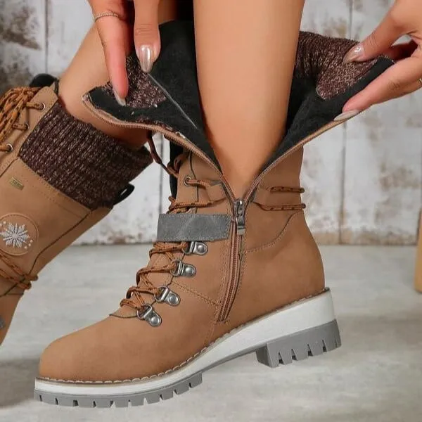Knitsglide | Winter boots in knitting design for cold days