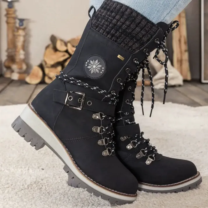 Knitsglide | Winter boots in knitting design for cold days