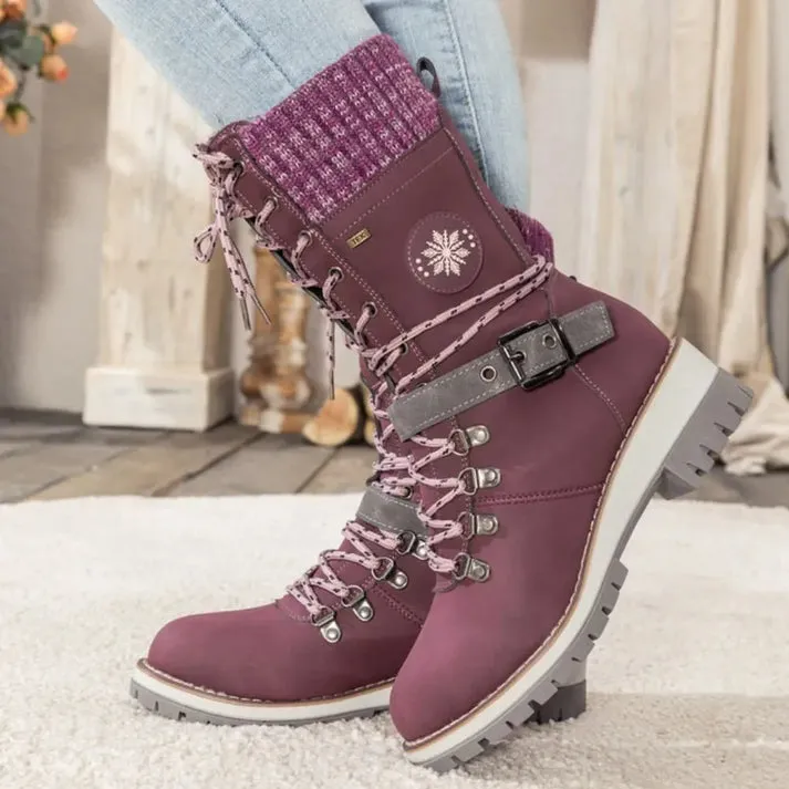 Knitsglide | Winter boots in knitting design for cold days
