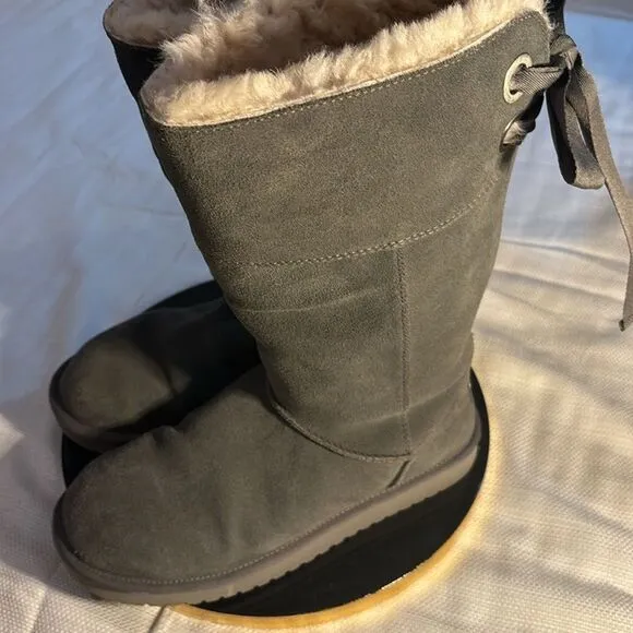 KOOLABURRA BY UGG ANDRAH Tall 1105791 Gray Women’s Boots Sz 8