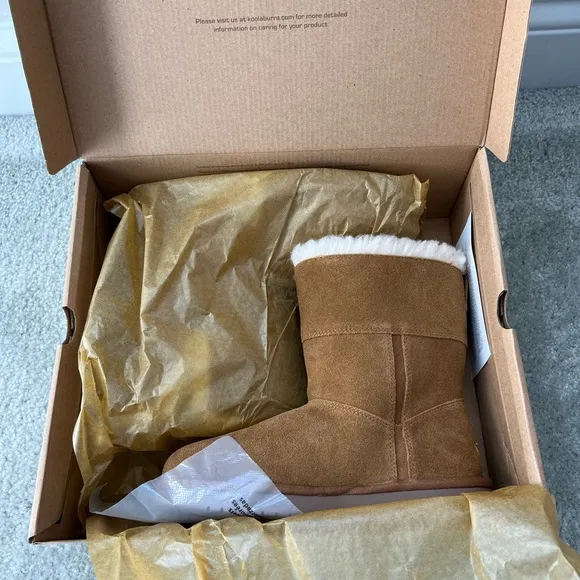 Koolaburra by UGG Aribel Little Girls Short Winter Boots Chestnut Brown Size 3