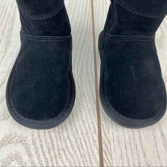 Koolaburra by UGG Aribel Short Zipper Boots 6 Black Suede $65