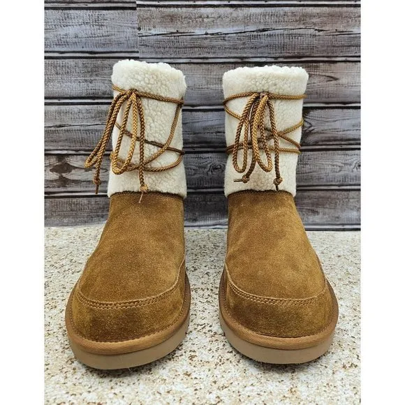 Koolaburra By UGG Michon Chestnut Women's Short Boots Size 11