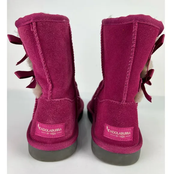 Koolaburra by Ugg Victoria Short Boots Raspberry Rose Size 3
