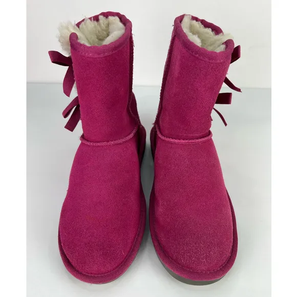 Koolaburra by Ugg Victoria Short Boots Raspberry Rose Size 3