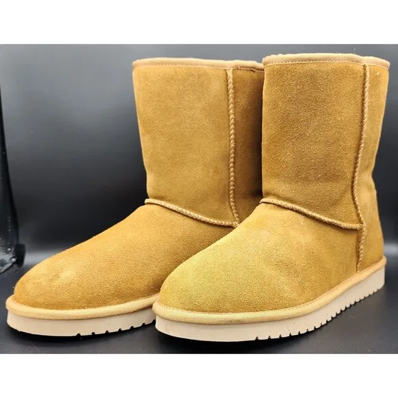 Koolaburra by UGG Womens Sz 10 Chestnut 1017090 Koola Short Suede Boots Pre Ownd