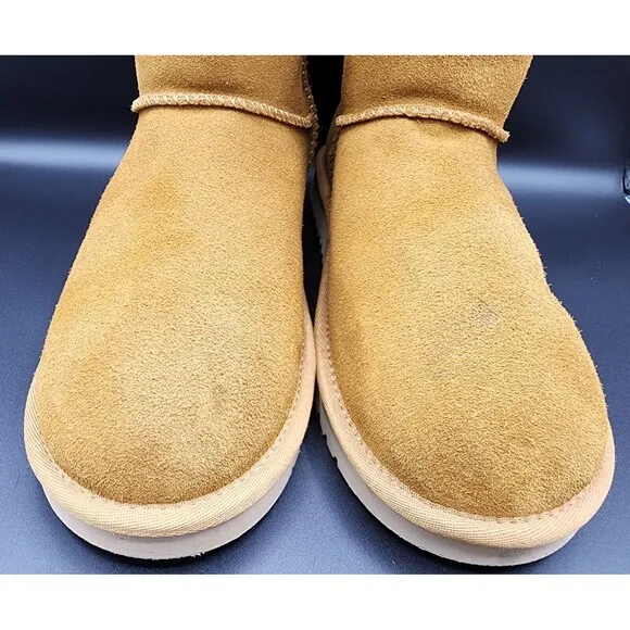 Koolaburra by UGG Womens Sz 10 Chestnut 1017090 Koola Short Suede Boots Pre Ownd
