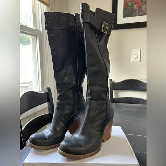 Korks By Kork Ease Knee High Black Boots Size 8- See Description