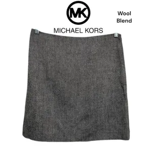 KORS by Michael KORS (NWOT) Wool Blend Fully Lined Tweed Skirt Size 10