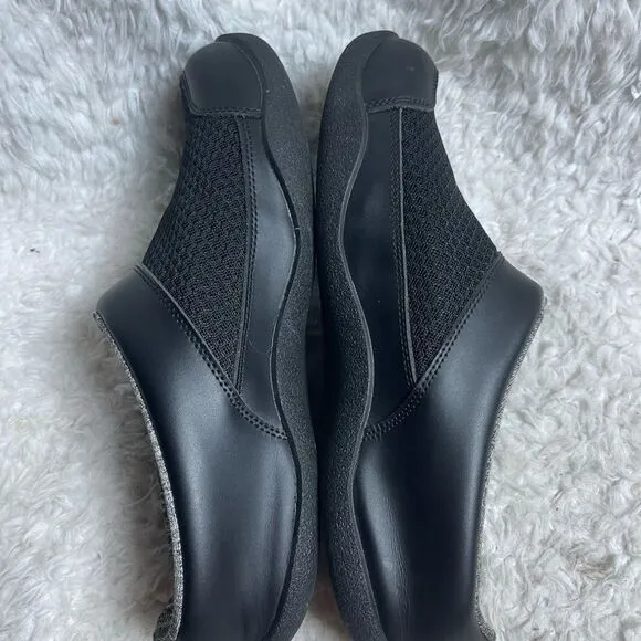 Kuru Draft Plantar Fasciitis Mens Black Comfort Walking Mules Sandals SZ11