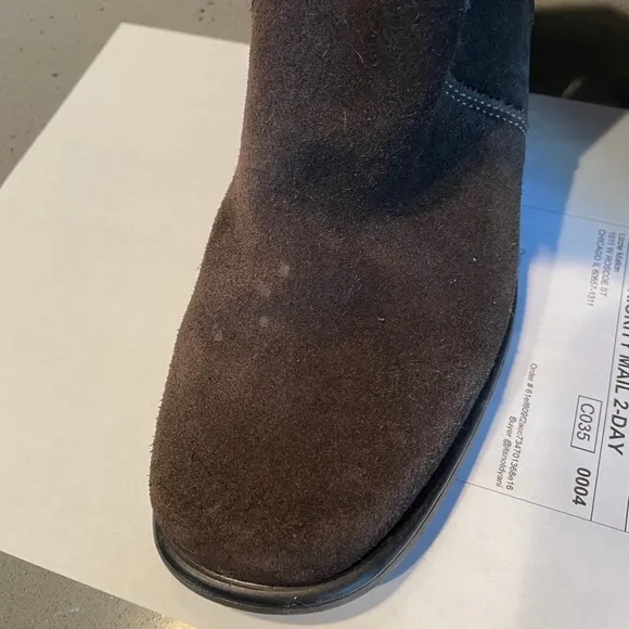 La Canadienne tall suede riding boot