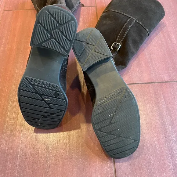 La Canadienne tall suede riding boot