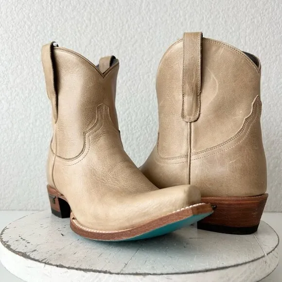 Lane EMMA JANE Womens Cowboy Bootie 8 Butterscotch Western Cowgirl Short Boots