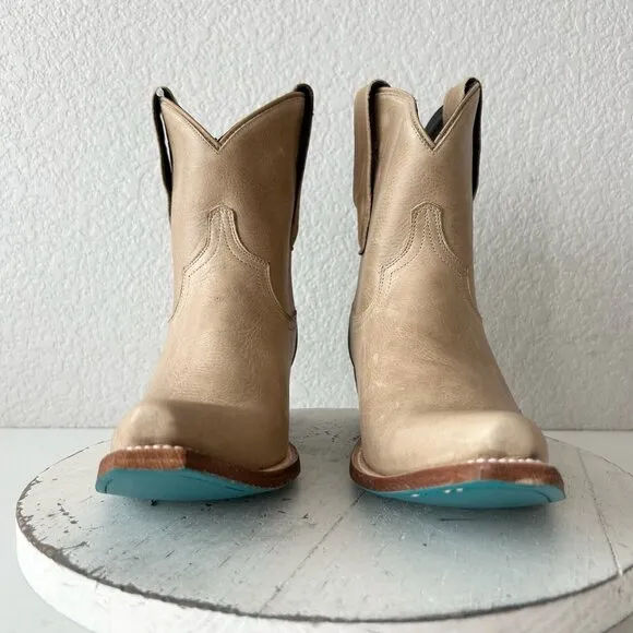 Lane EMMA JANE Womens Cowboy Bootie 8 Butterscotch Western Cowgirl Short Boots