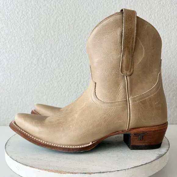Lane EMMA JANE Womens Cowboy Bootie 8 Butterscotch Western Cowgirl Short Boots