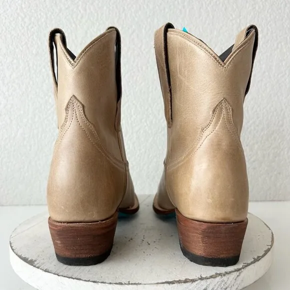 Lane EMMA JANE Womens Cowboy Bootie 8 Butterscotch Western Cowgirl Short Boots