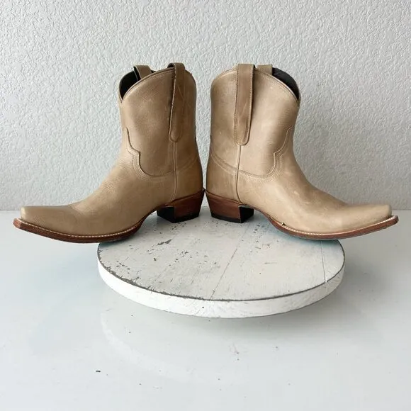 Lane EMMA JANE Womens Cowboy Bootie 8 Butterscotch Western Cowgirl Short Boots