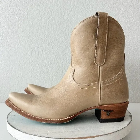 Lane EMMA JANE Womens Cowboy Bootie 8.5 Butterscotch Western Cowgirl Short Boots