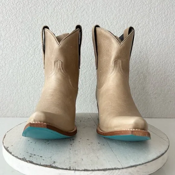 Lane EMMA JANE Womens Cowboy Bootie 8.5 Butterscotch Western Cowgirl Short Boots