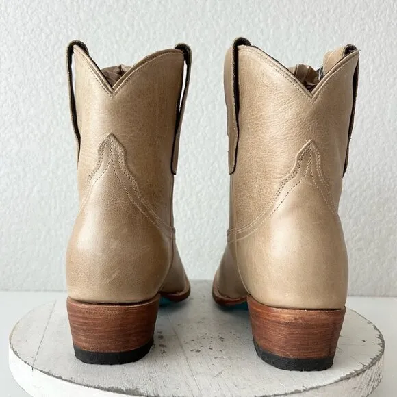 Lane EMMA JANE Womens Cowboy Bootie 8.5 Butterscotch Western Cowgirl Short Boots