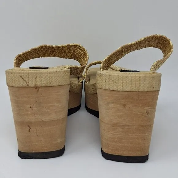 LEI 90s Y2K Chunky Cut Out Platform Women's Sandals Size 10